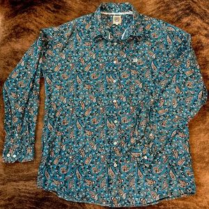 Cinch Paisley Button Down - Size L